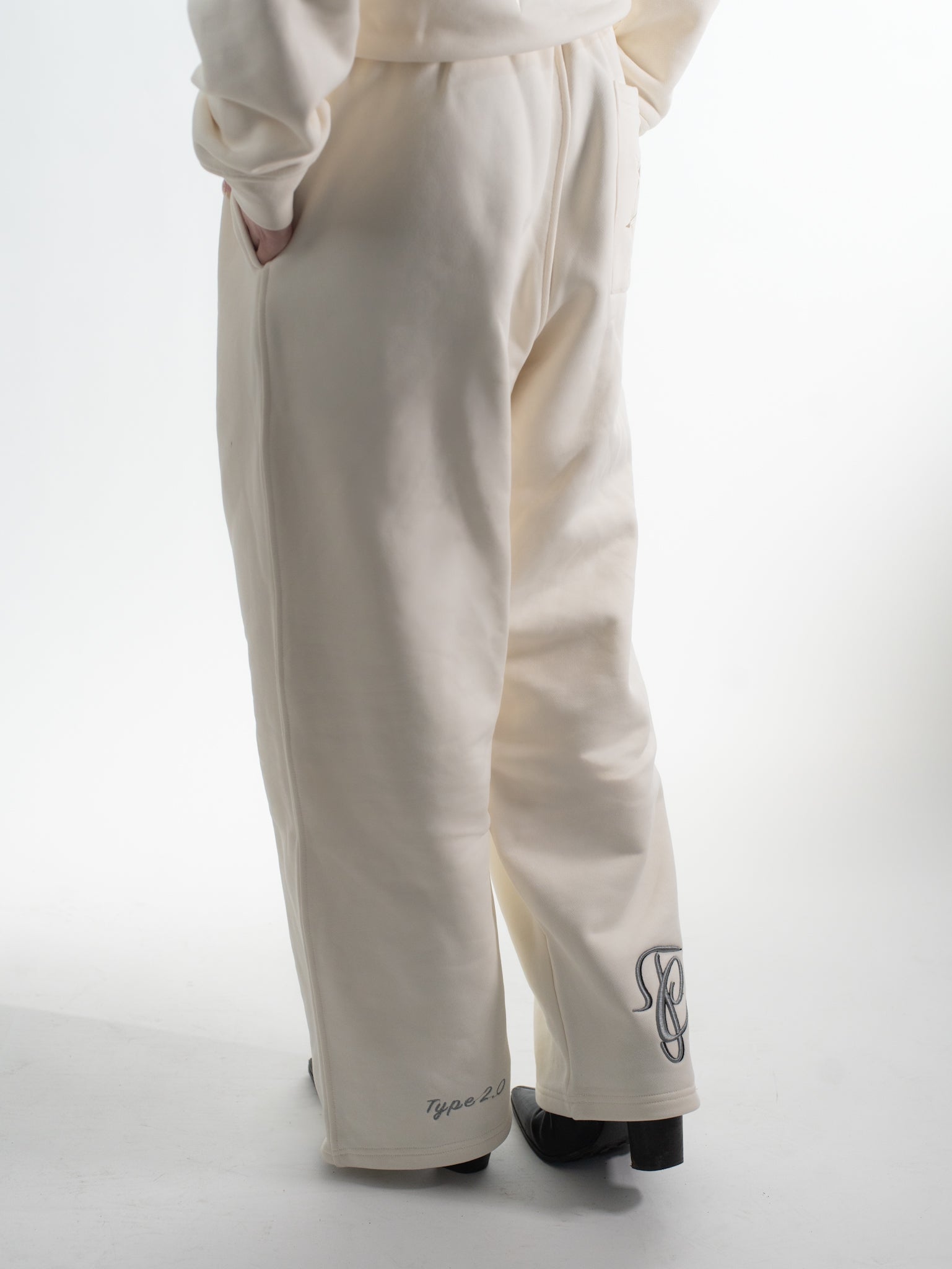 Type 2.0 - Signature Sweatpants, White Vanilla