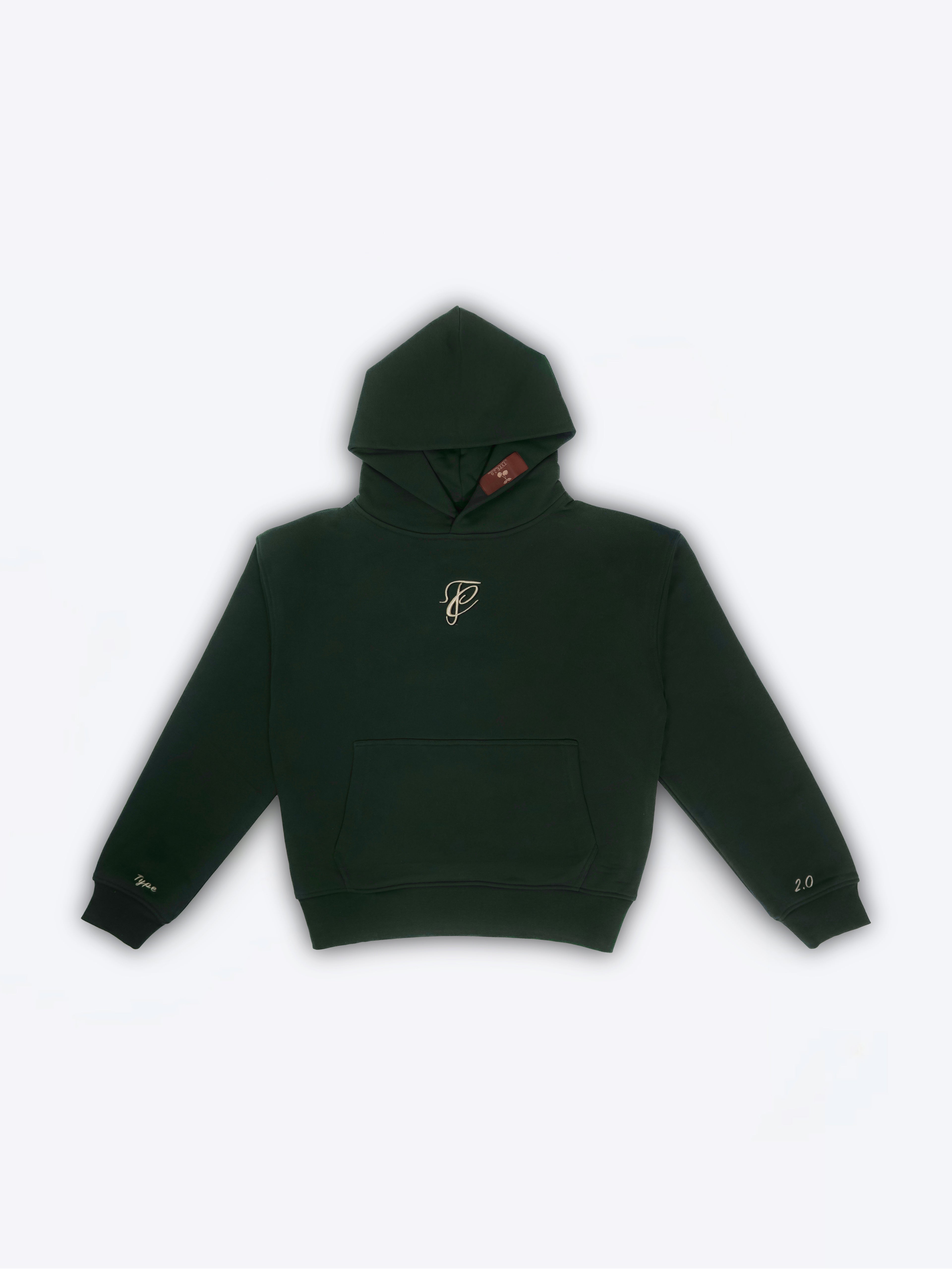 Type 2.0 - Signature Hoodie, Dark Matcha