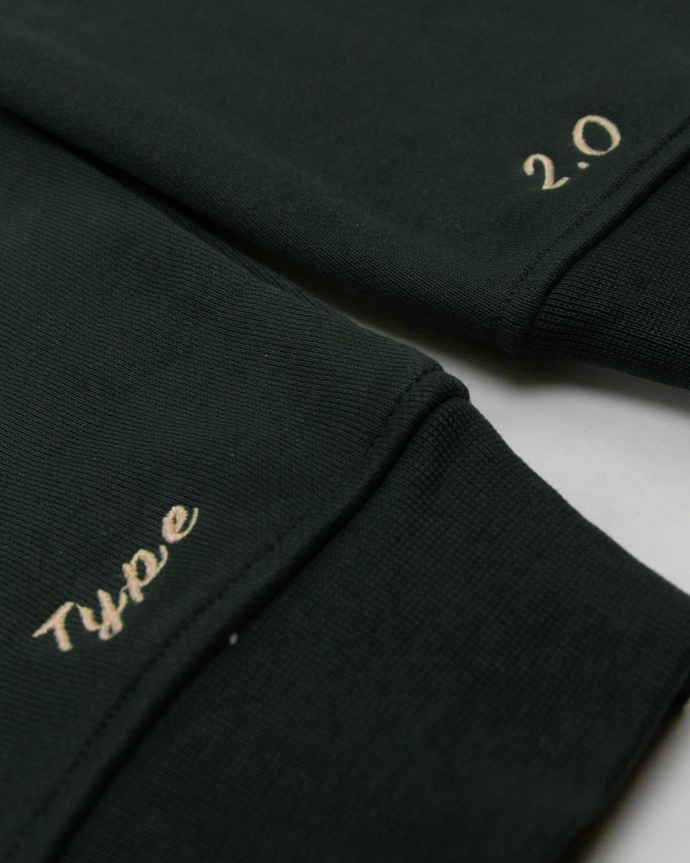 Type 2.0 - Signature Hoodie, Dark Matcha